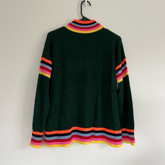 Aqua Cashmere Sweater Mock Neck Sweater - Picture 3 of 7